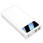 Newface MN-113 Dijital Göstergeli Led Fenerli 2.1A 40.000 Mah Powerbank