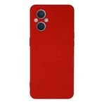 Newface Oppo Reno 7 Lite Kılıf Nano İçi Kadife Silikon - Kırmızı