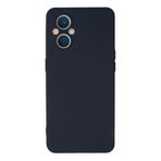 Newface Oppo Reno 7 Lite Kılıf Nano İçi Kadife Silikon - Lacivert
