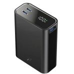 NEWFACE PW501 20.000 MAH DIJITAL GÖSTERGELI 2 ADET 45W TYPE-C VE 22.5W USB ÇIKIŞLI ŞARJ PD HIZLI ŞARJ POWERBANK - SIYAH