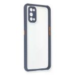 Newface Realme 7 Pro Miami Şeffaf Silikon Gri Cep Telefonu Kılıfı