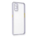 Newface Realme 7 Pro Miami Şeffaf Silikon Lila Cep Telefonu Kılıfı