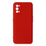 Newface Realme 7 Pro Nano içi Kadife Silikon - Kırmızı Kılıf