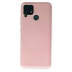 Newface Realme C15 Nano içi Kadife Silikon Pudra Cep Telefonu Kılıfı