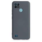 Newface Realme C21 Kılıf Nano İçi Kadife Silikon - Gri