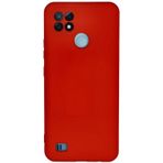 Newface Realme C21 Kılıf Nano İçi Kadife Silikon - Kırmızı