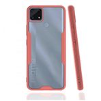 Newface Realme C25 Platin Silikon Pembe Cep Telefonu Kılıfı