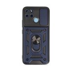 Newface Realme C25y Kılıf Pars Lens Yüzüklü Silikon - Lacivert