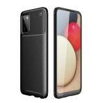 Newface Samsung Galaxy A02s Kılıf Auto Focus Karbon Kapak - Siyah