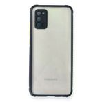 Newface Samsung Galaxy A02s Kılıf Miami Şeffaf Silikon - Lacivert
