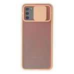 Newface Samsung Galaxy A02s Kılıf Palm Buzlu Kamera Sürgülü Silikon - Pembe