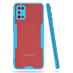 Newface Samsung Galaxy A02S Kılıf Platin Silikon - Mavi Cep Telefonu Kılıfı