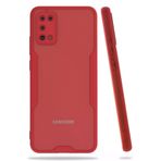 Newface Samsung Galaxy A02S Platin Silikon Kırmızı Cep Telefonu Kılıfı