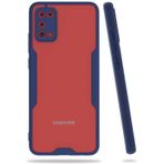 Newface Samsung Galaxy A02S Platin Silikon Lacivert Cep Telefonu Kılıfı