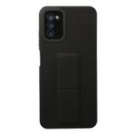 Newface Samsung Galaxy A03S Mega Standlı Silikon - Siyah Kılıf