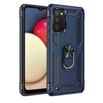 Newface Samsung Galaxy A03S Sofya Yüzüklü Silikon Kapak - Lacivert Kılıf