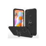 Newface Samsung Galaxy A11 Elit Yüzüklü Kapak - Siyah Kılıf
