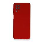 Newface Samsung Galaxy A12 Nano İçi Kadife Silikon Kırmızı Cep Telefonu Kılıfı