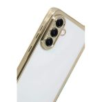 Newface Samsung Galaxy A17 5G Razer Lensli Silikon - Gold