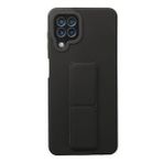 Newface Samsung Galaxy A22 Kılıf Mega Standlı Silikon - Siyah