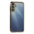 Newface Samsung Galaxy A25 5G Kılıf Razer Lensli Silikon - Gold