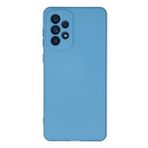Newface Samsung Galaxy A33 5G Nano İçi Kadife Silikon Mavi Cep Telefonu Kılıfı