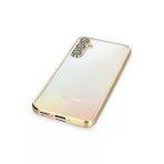 Newface Samsung Galaxy A34 5G Kılıf Razer Lensli Silikon - Gold