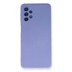 Newface Samsung Galaxy A52 Nano İçi Kadife Silikon Lila Cep Telefonu Kılıfı