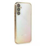 Newface Samsung Galaxy A54 5G Kılıf Razer Lensli Silikon - Gold