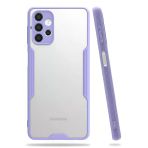 Newface Samsung Galaxy A72 Platin Silikon Lila Cep Telefonu Kılıfı