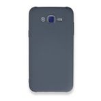 Newface Samsung Galaxy J7 Nano İçi Kadife Silikon Gri Cep Telefonu Kılıfı
