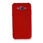 Newface Samsung Galaxy J7 Nano İçi Kadife Silikon Kırmızı Cep Telefonu Kılıfı
