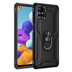 Newface Samsung Galaxy M31S Kılıf Sofya Yüzüklü Silikon Kapak - Siyah
