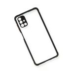 Newface Samsung Galaxy M51 Miami Şeffaf Silikon - Siyah Kılıf