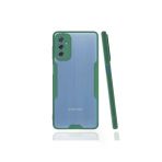 Newface Samsung Galaxy M52 5G Platin Silikon Yeşil Cep Telefonu Kılıfı