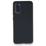 Newface Samsung Galaxy S20 Nano İçi Kadife Silikon Lacivert Cep Telefonu Kılıfı