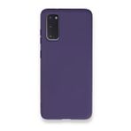 Newface Samsung Galaxy S20 Nano İçi Kadife Silikon Mor Cep Telefonu Kılıfı