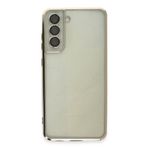 Newface Samsung Galaxy S21 FE Kılıf Razer Lensli Silikon - Gold