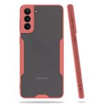 Newface Samsung Galaxy S21 Plus Platin Silikon Pembe Cep Telefonu Kılıfı