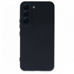 Newface Samsung Galaxy S22 Nano İçi Kadife Silikon Lacivert Cep Telefonu Kılıfı