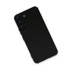 Newface Samsung Galaxy S22 Nano içi Kadife Silikon - Siyah Kılıf