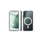 Newface Samsung Galaxy S22 Plus Magneticsafe Şeffaf Silikon - Şeffaf Kılıf