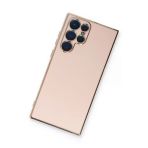 Newface Samsung Galaxy S22 Ultra Volet Silikon - Pembe Kılıf