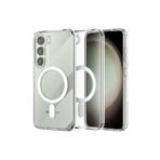 Newface Samsung Galaxy S23 Magneticsafe Şeffaf Silikon - Şeffaf Kılıf