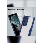 Newface Samsung Galaxy S23 Plus Platin Silikon - Lacivert Kılıf