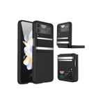 Newface Samsung Galaxy Z Flip 3 Belt Flip Kapak Siyah Cep Telefonu Kılıfı
