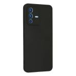 Newface Vivo V23 5G Nano İçi Kadife Silikon Siyah Cep Telefonu Kılıfı
