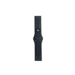 Newface Watch 22 mm Siyah Füme Spor Delikli Kordon