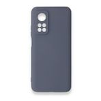 Newface Xiaomi Mi 10T Nano İçi Kadife Silikon Gri Cep Telefonu Kılıfı