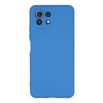 Newface Xiaomi Mİ 11 Lite Nano İçi Kadife Silikon Mavi Kılıf